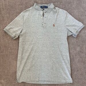 Polo Ralph Lauren Light Heather Gray Polo Shirt | Classic Fit | Men’s Small
